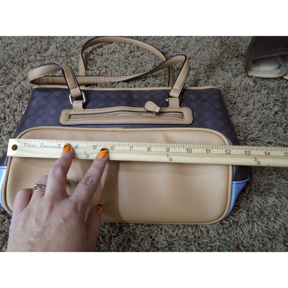 Giani Bernini Ice skating Bears Tote Handbag New Winter Scene Bag Purse - Picture 3 of 8